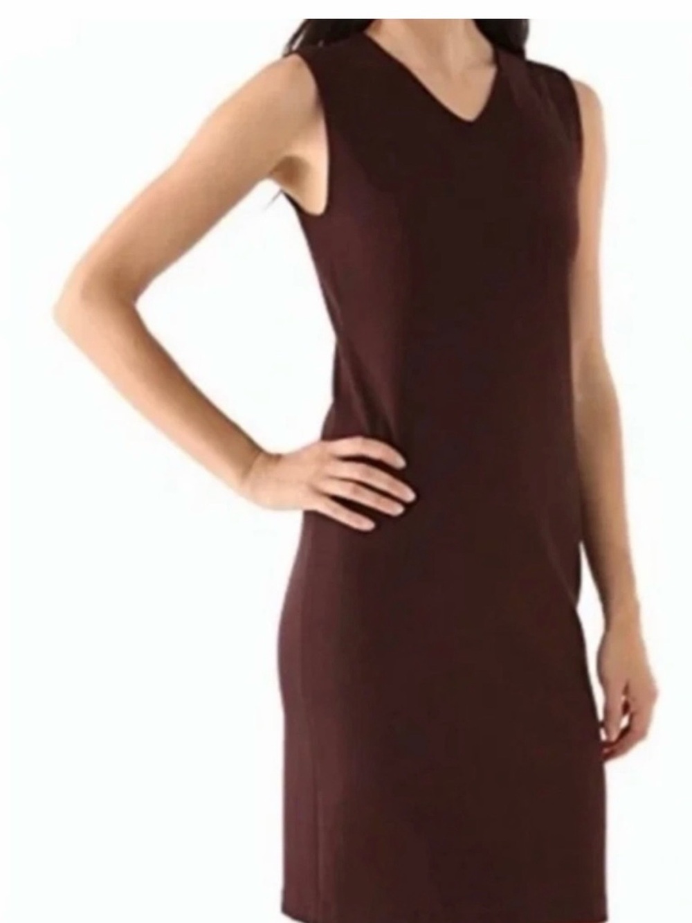 Vince Sleeveless V-Neck Midi Dress sz 6 NWT